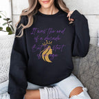 "It was the end of a decade - But the start of an age" Lyric Inspired Crewneck Sweatshirt