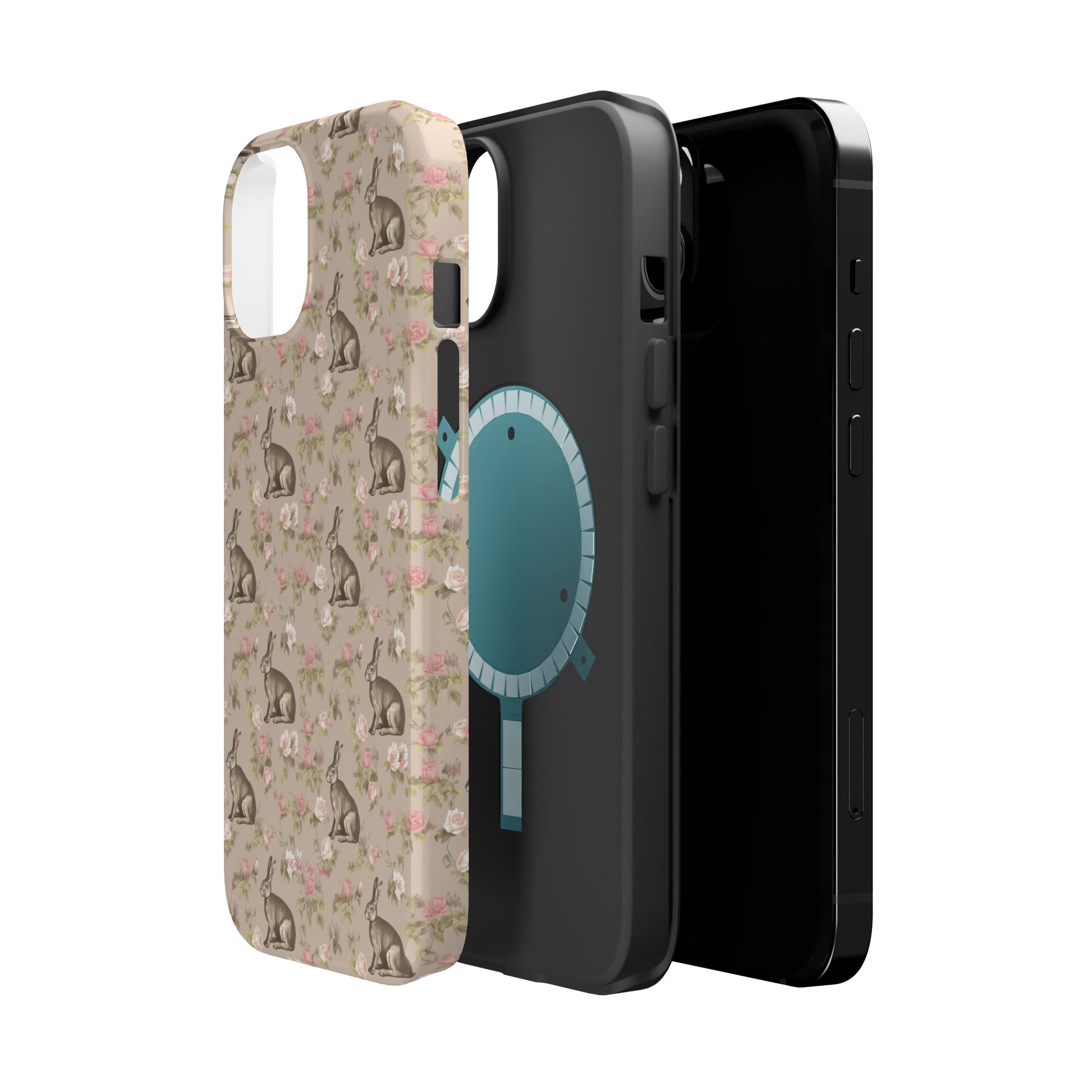 Jardin Floral Bunny Magnetic iPhone Case