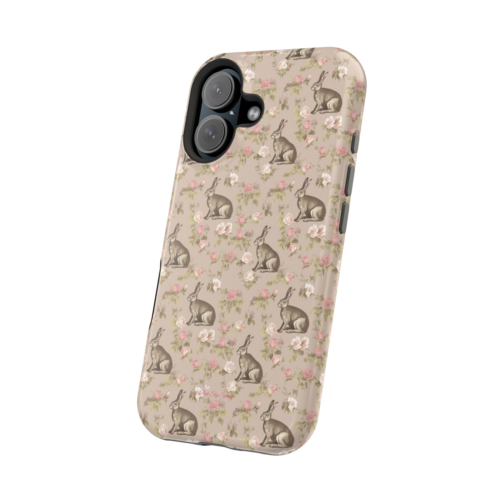 Jardin Floral Bunny Magnetic iPhone Case