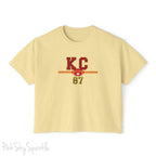 KC Football 87 Women's Boxy Fit T-shirt Butter