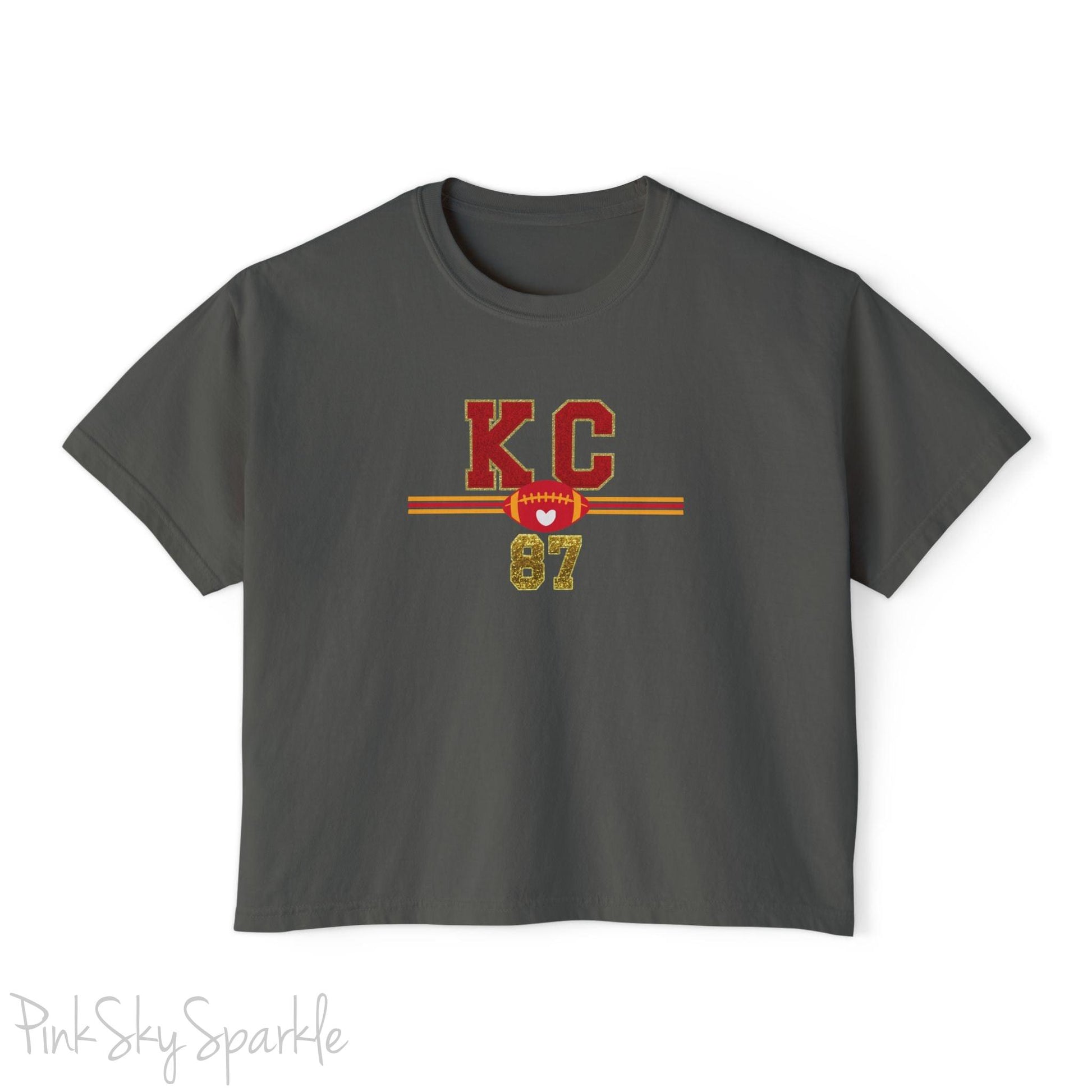 KC Football 87 Women's Boxy Fit T-shirt Pepper