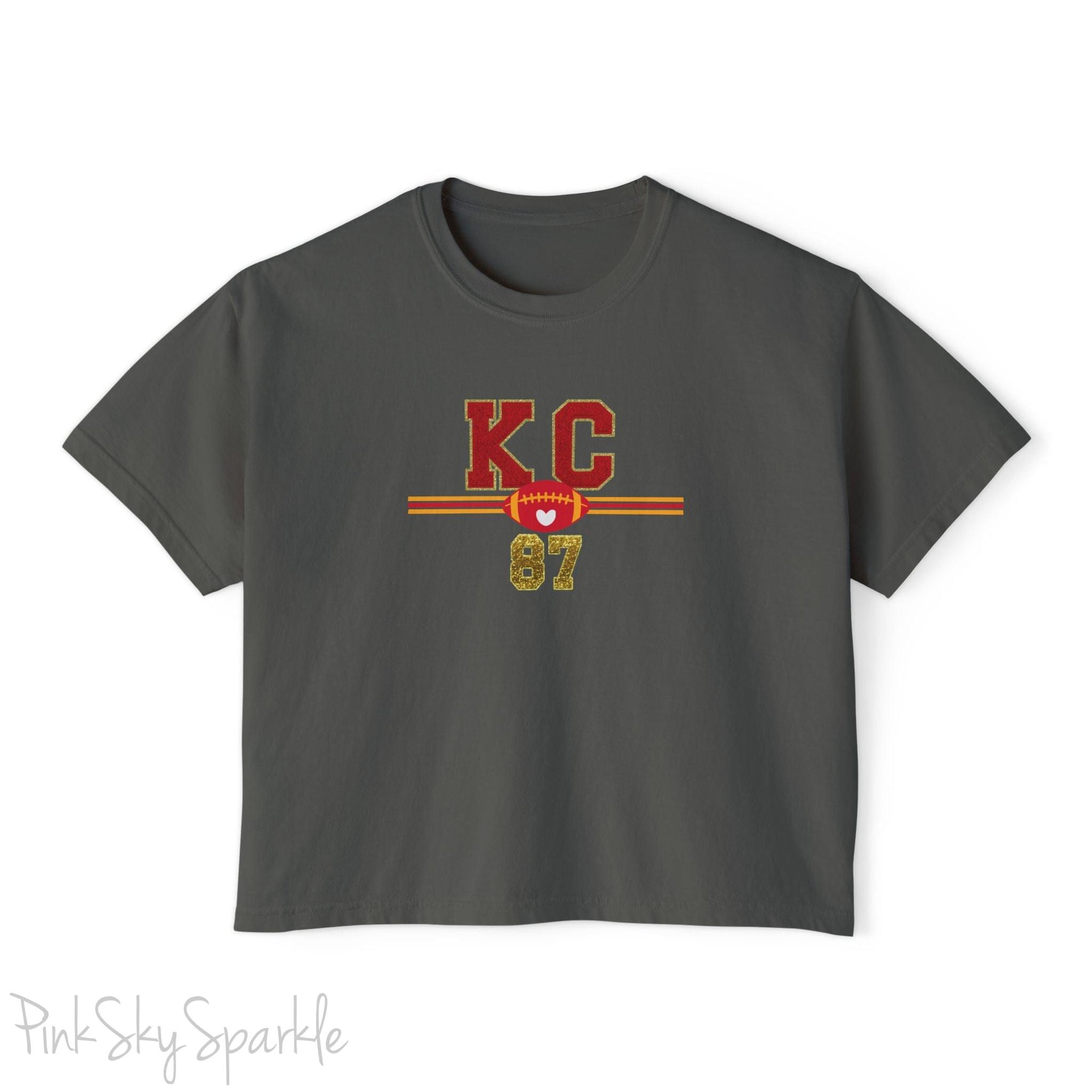 KC Football 87 Women's Boxy Fit T-shirt Pepper