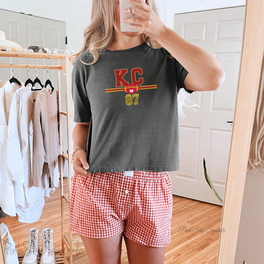 KC Football 87 Women's Boxy Fit T-shirt Pepper