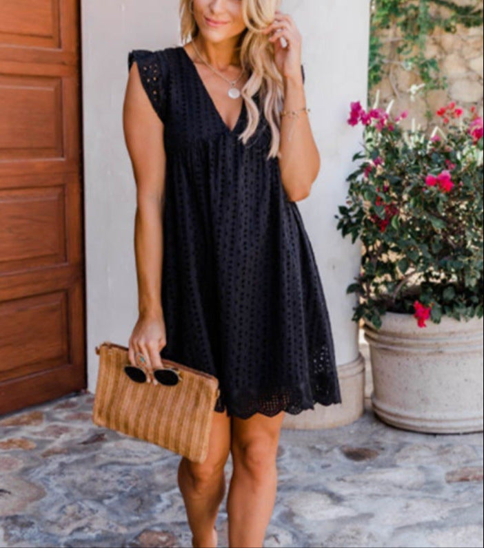 Lace Dress With Pockets