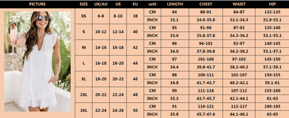 Lace Sun Dress Size Chart