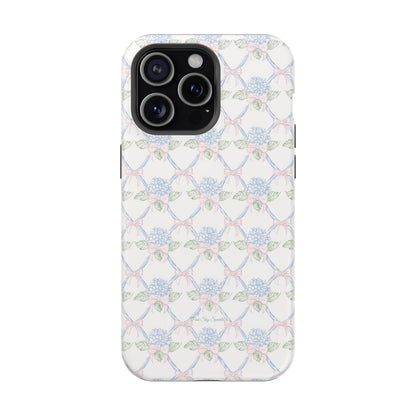 Lattice Coquette Bloom Magnetic iPhone Case