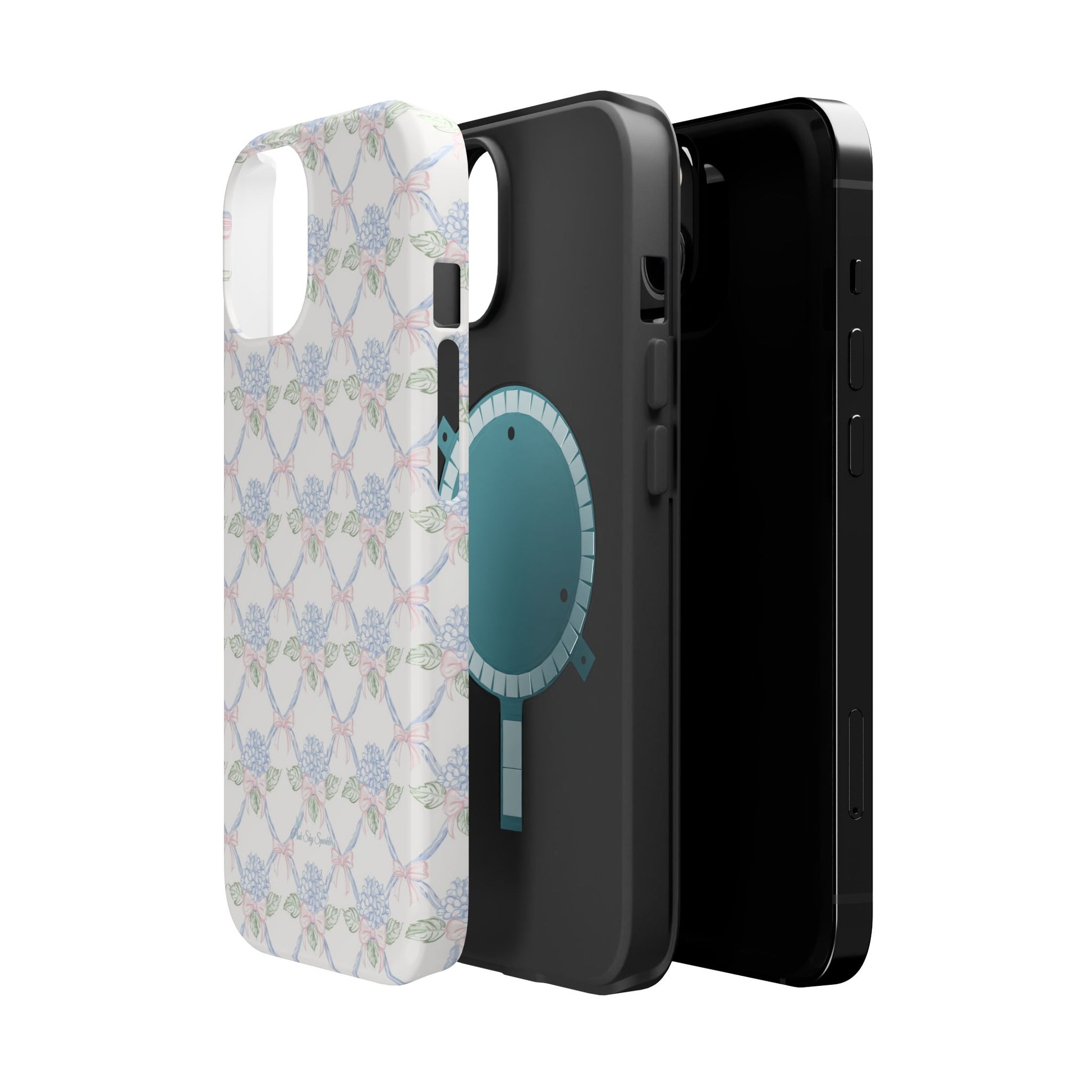 Lattice Coquette Bloom Magnetic iPhone Case