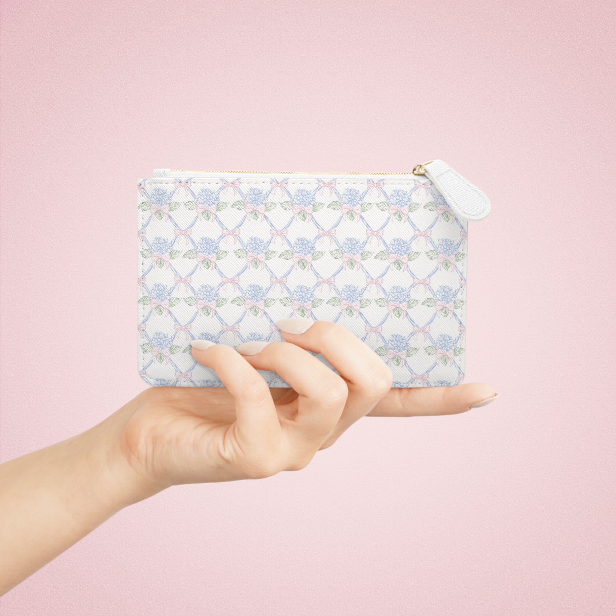 Lattice Coquette Bloom Mini Clutch Bag