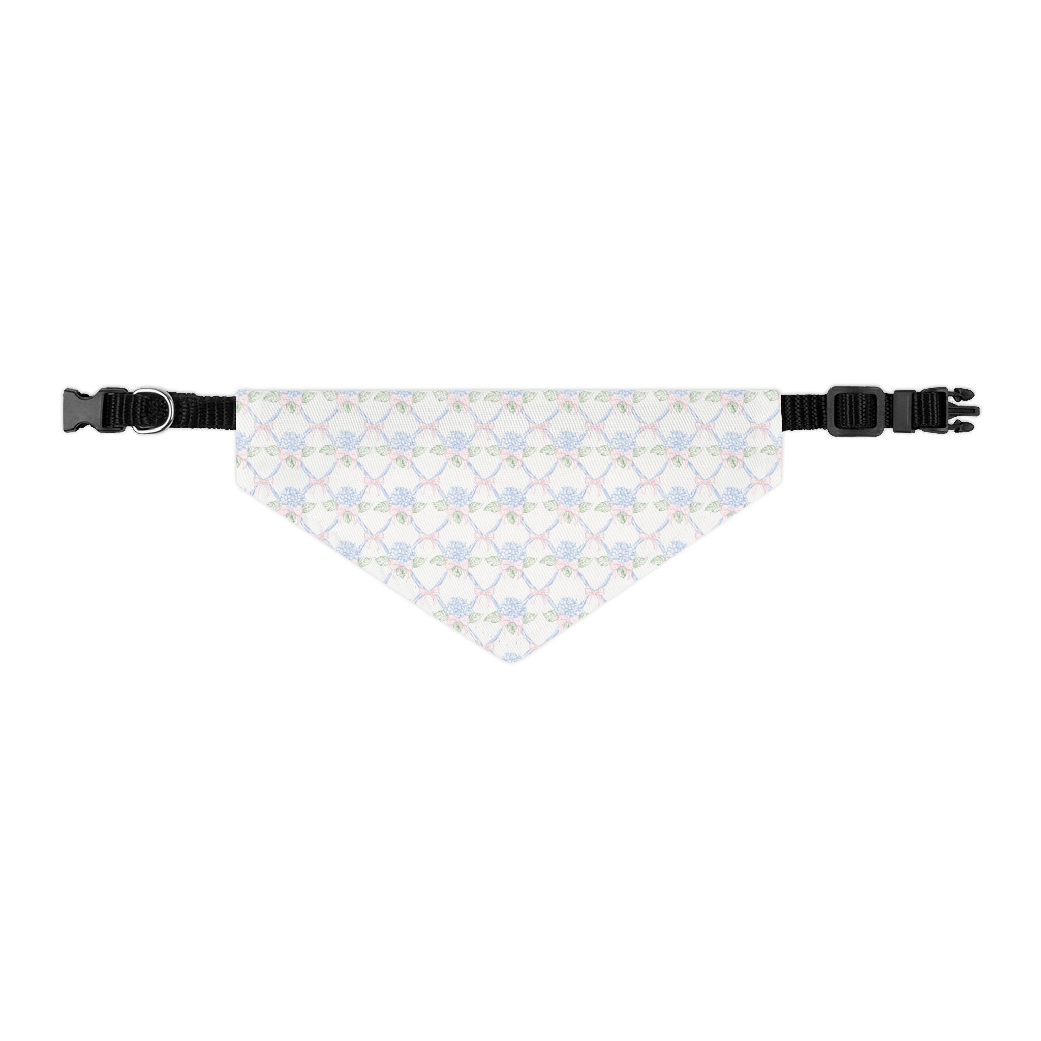 Lattice Coquette Bloom Pet Bandana With Adjustable Collar