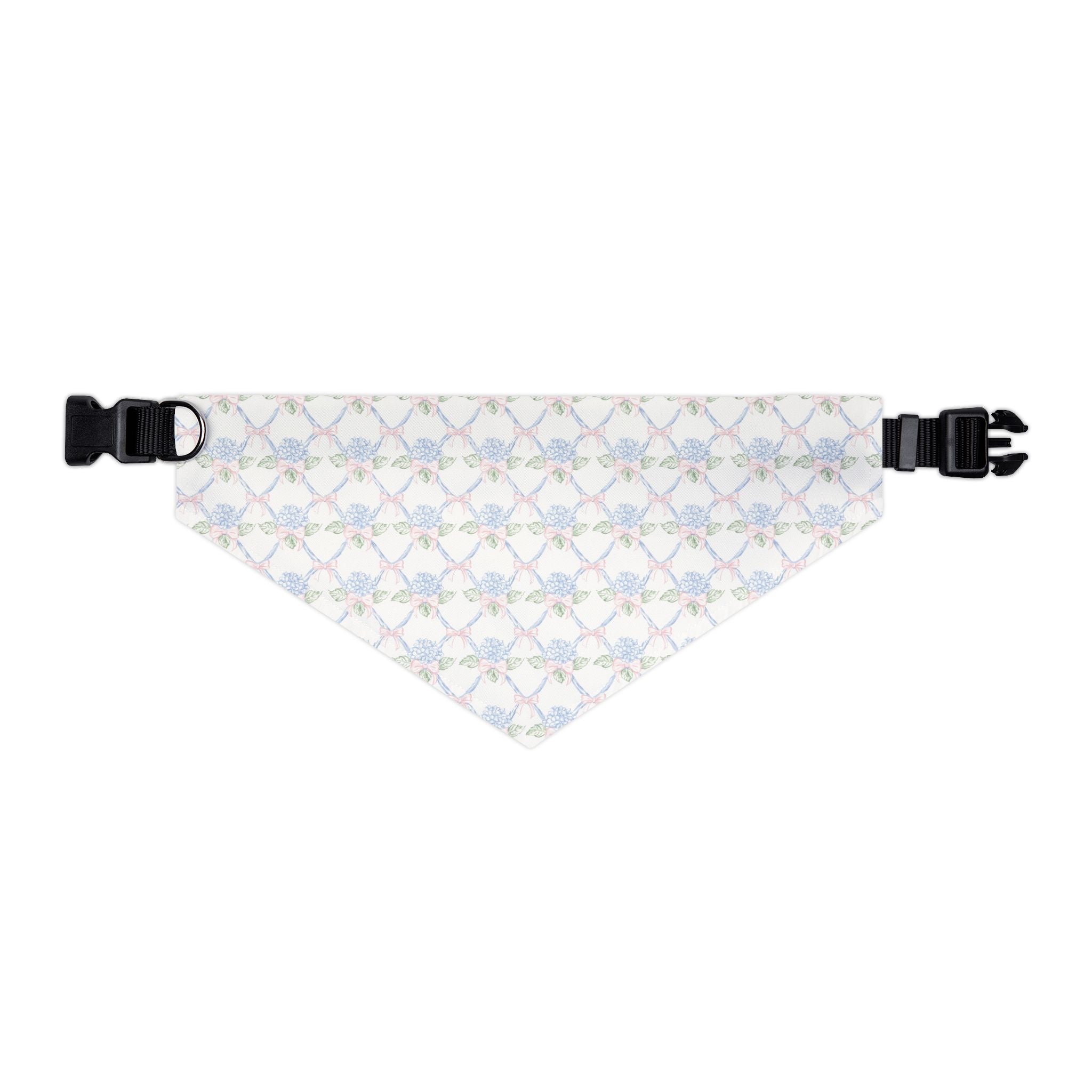 Lattice Coquette Bloom Pet Bandana With Adjustable Collar