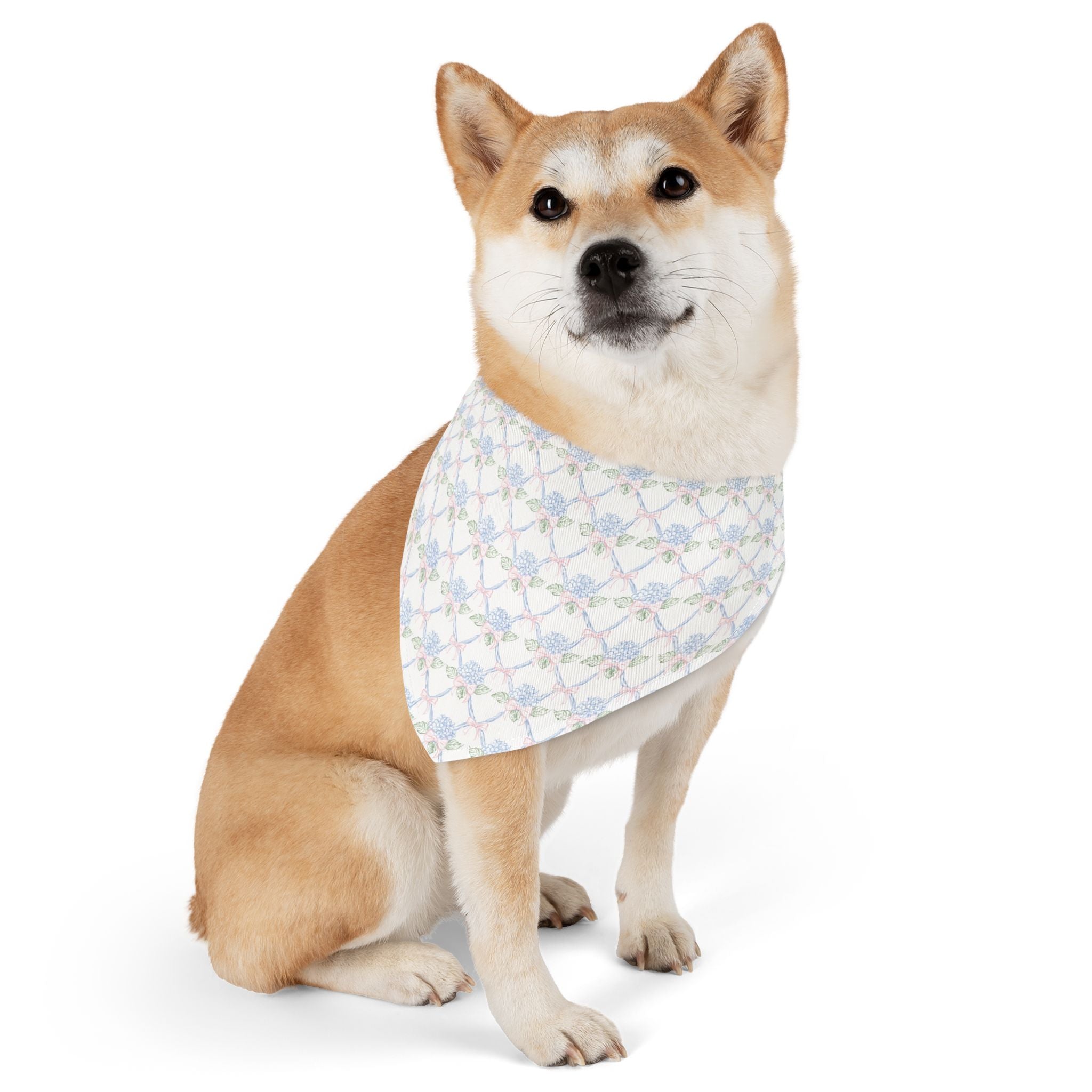 Lattice Coquette Bloom Pet Bandana With Adjustable Collar
