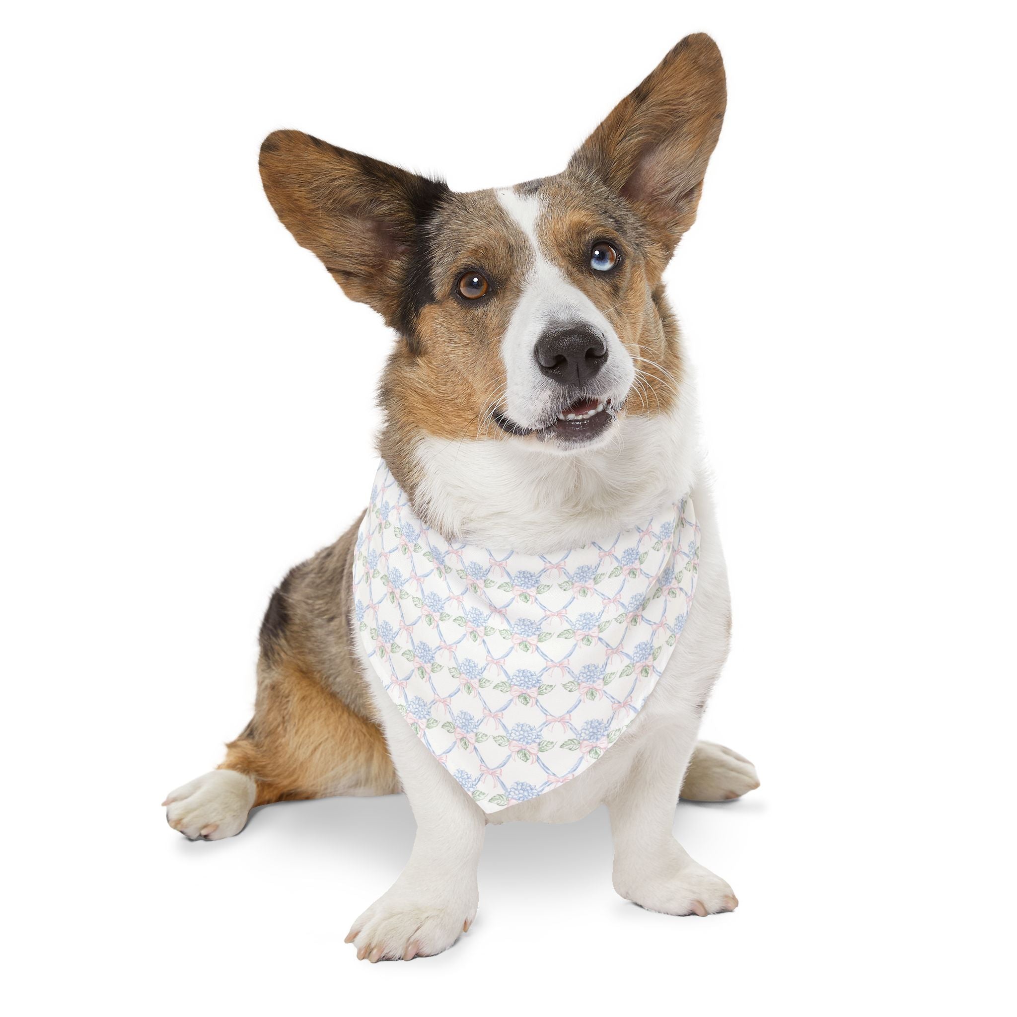 Lattice Coquette Bloom Pet Bandana With Adjustable Collar