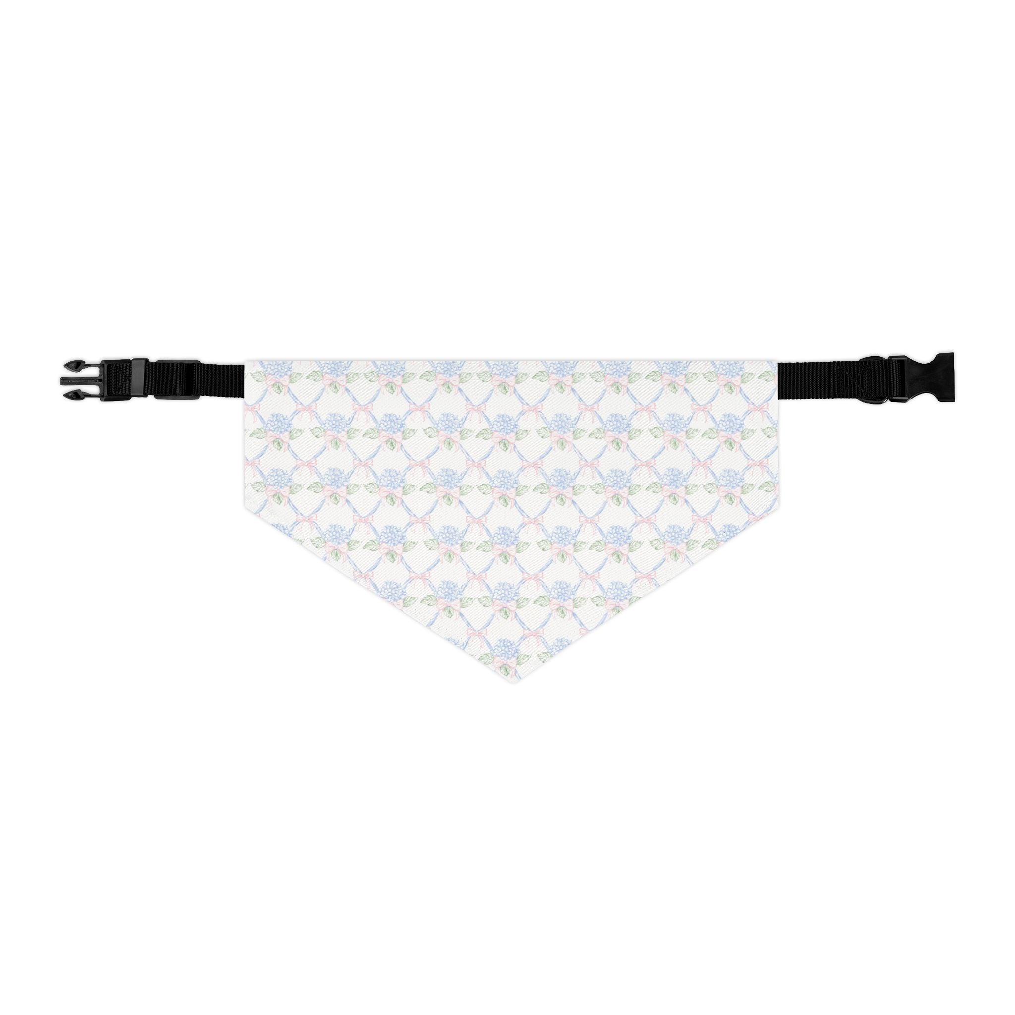 Lattice Coquette Bloom Pet Bandana With Adjustable Collar