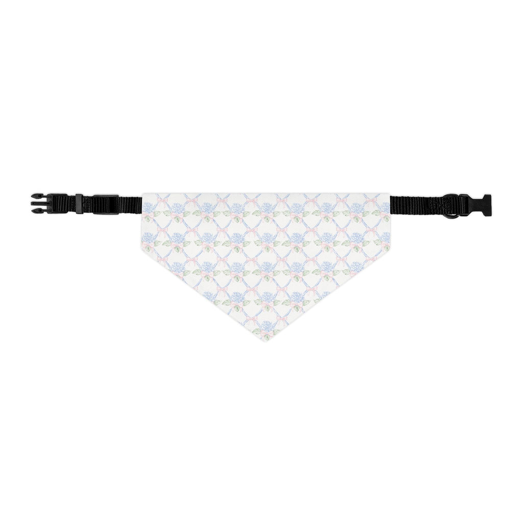 Lattice Coquette Bloom Pet Bandana With Adjustable Collar