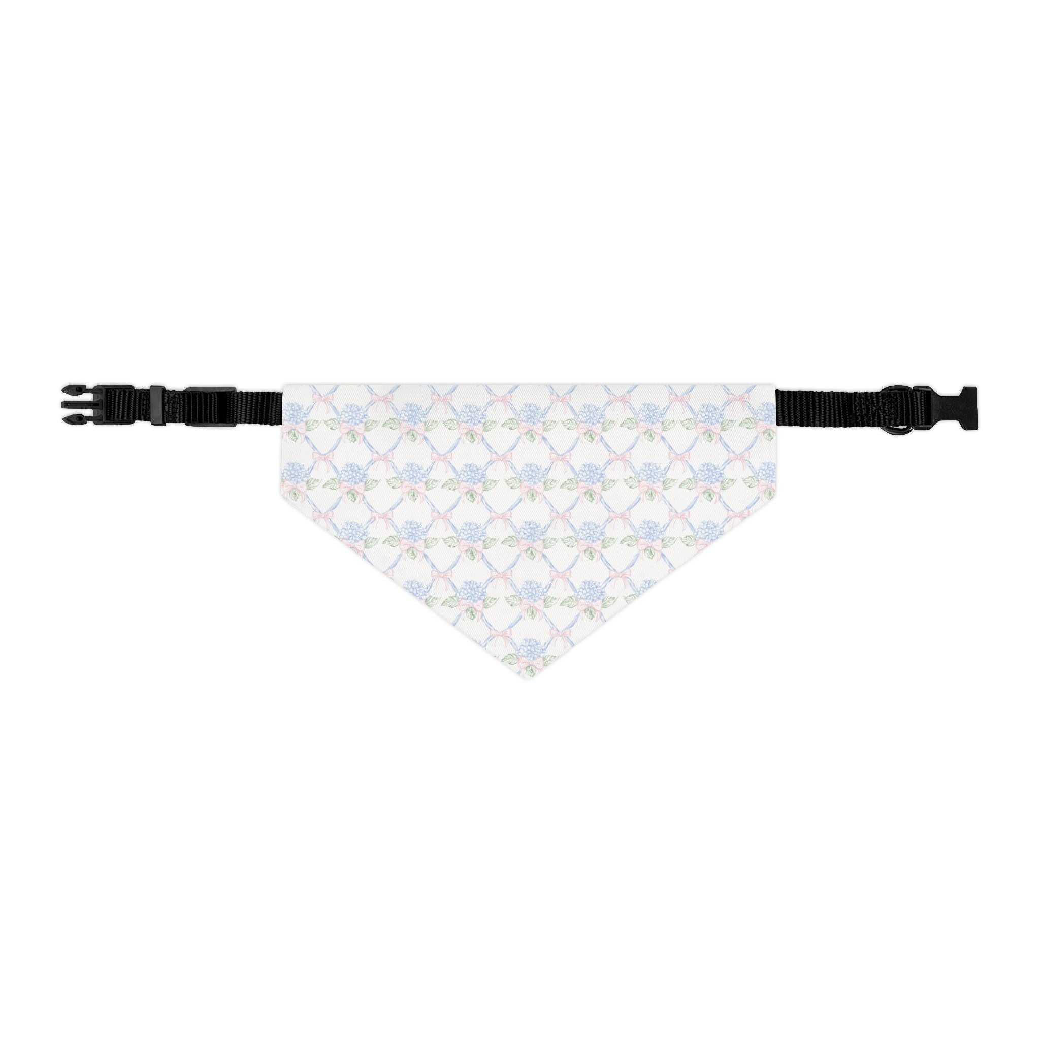 Lattice Coquette Bloom Pet Bandana With Adjustable Collar