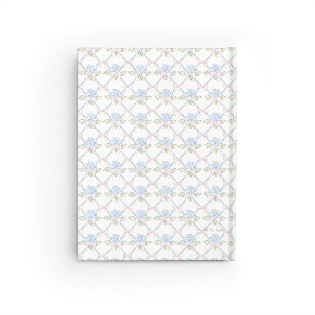 Lattice Coquette Bloom Ruled Notebook Journal