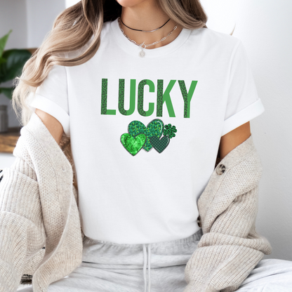 Lucky Leopard Hearts T-shirt