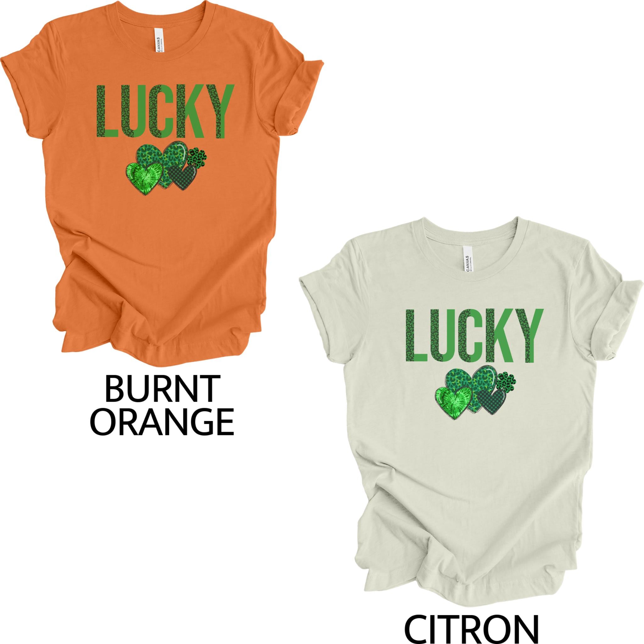 Lucky Leopard Hearts T-shirt