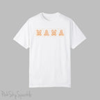 The bold 'MAMA' lettering, overlaid on a charming daisy pattern, makes this shirt a standout piece. Whether you're running errands, meeting friends for coffee, or just enjoying a quiet day at home, this t-shirt is your go-to for effortless style.&nbsp;