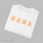 The bold 'MAMA' lettering, overlaid on a charming daisy pattern, makes this shirt a standout piece. Whether you're running errands, meeting friends for coffee, or just enjoying a quiet day at home, this t-shirt is your go-to for effortless style.&nbsp;