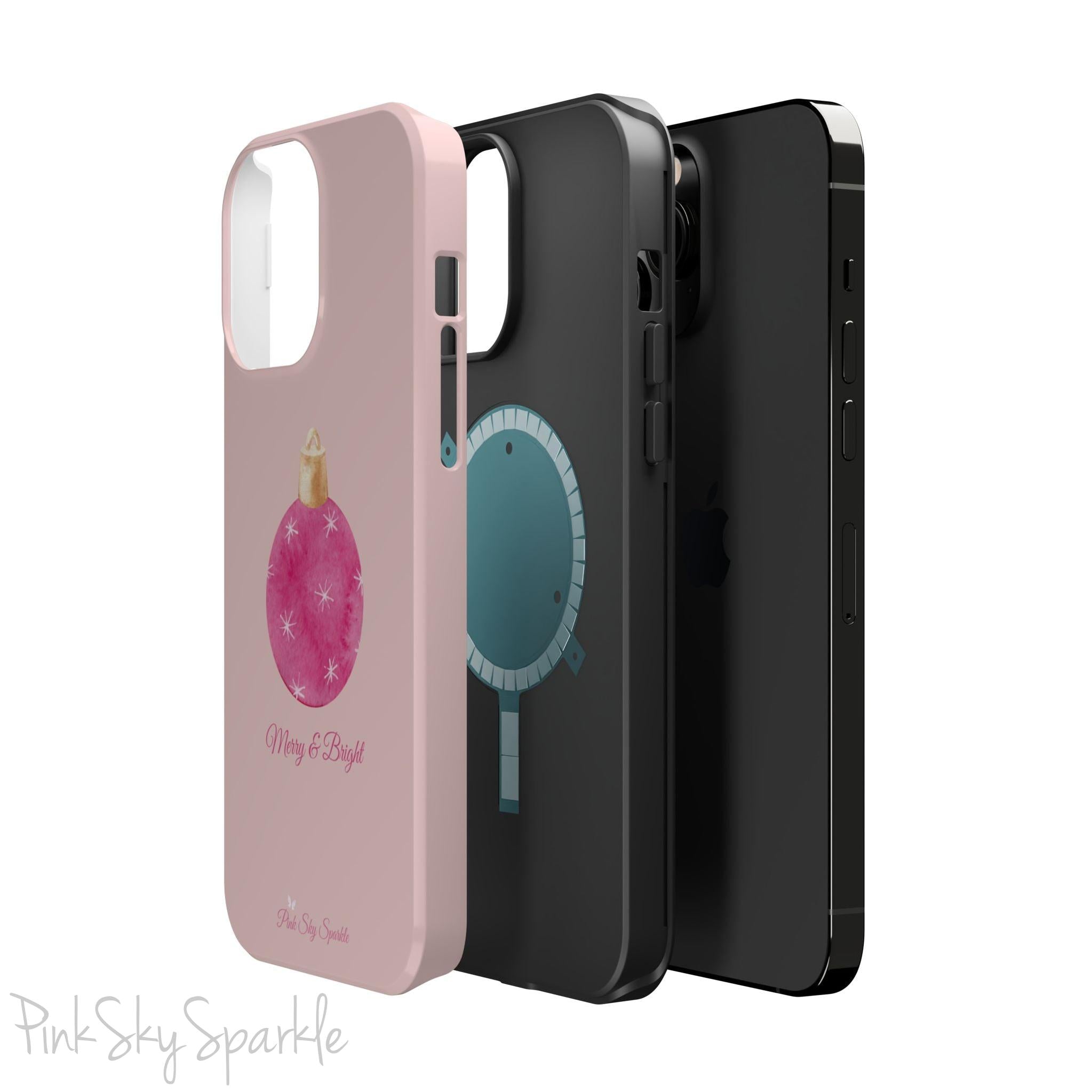 Merry & Bright Christmas Magnetic iPhone Case