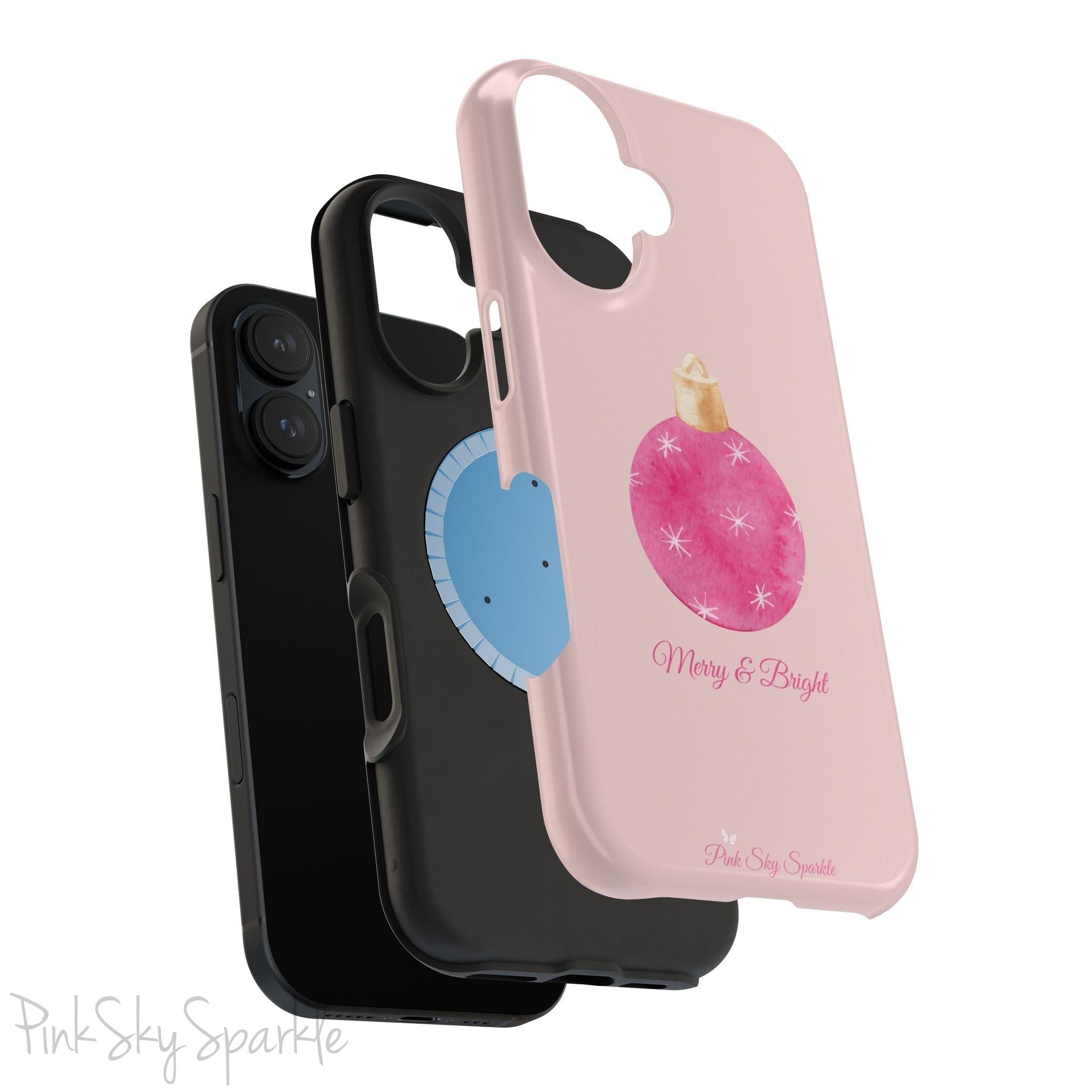 Merry & Bright Christmas Magnetic iPhone Case