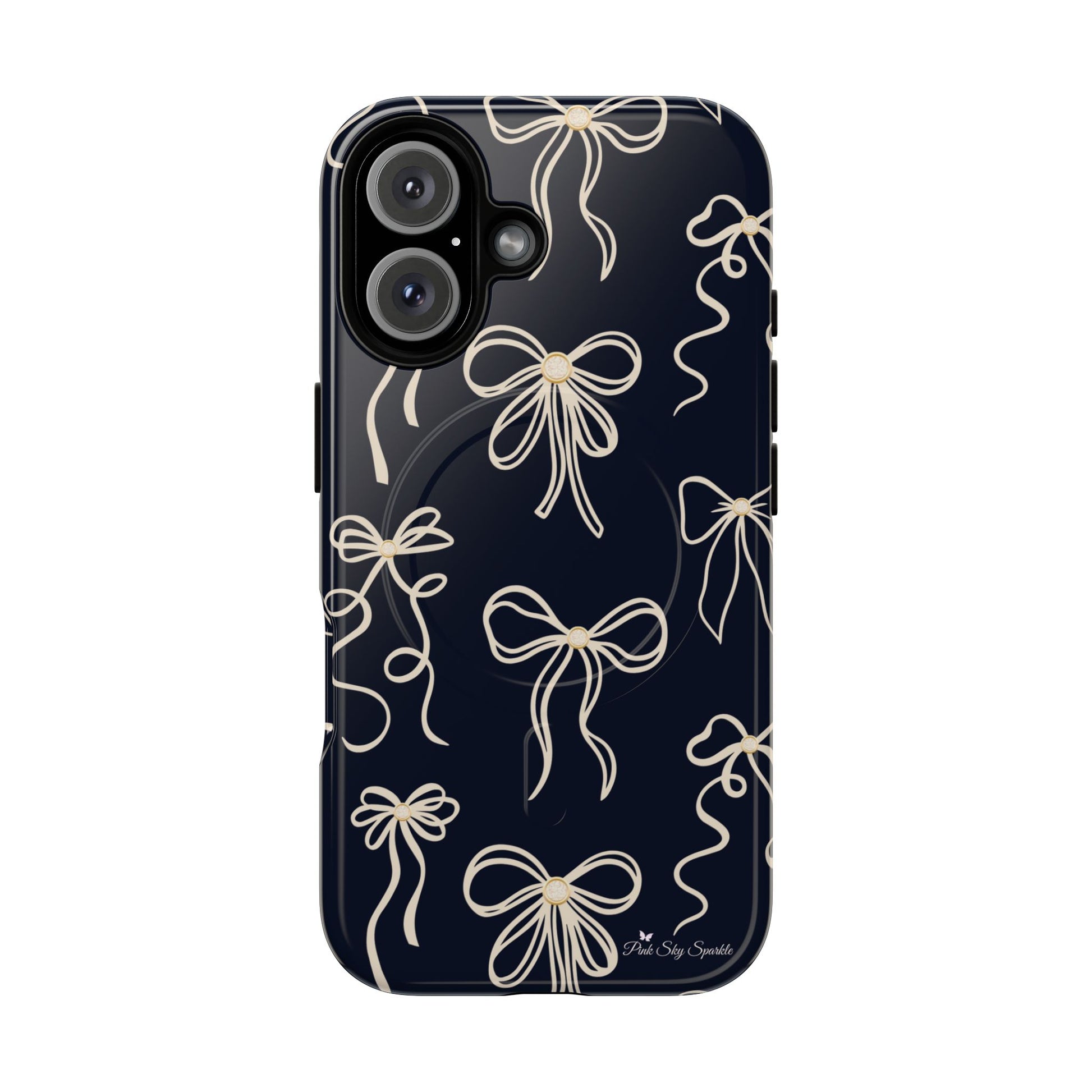 Midnight Bows Magnetic iPhone Case