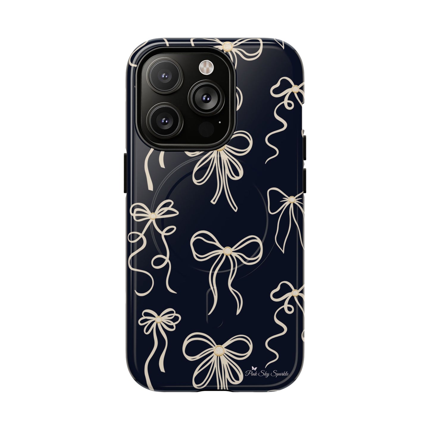 Midnight Bows Magnetic iPhone Case