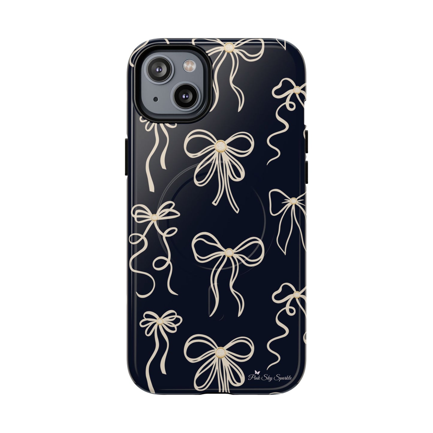 Midnight Bows Magnetic iPhone Case