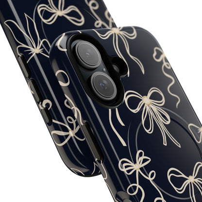 Midnight Bows Magnetic iPhone Case