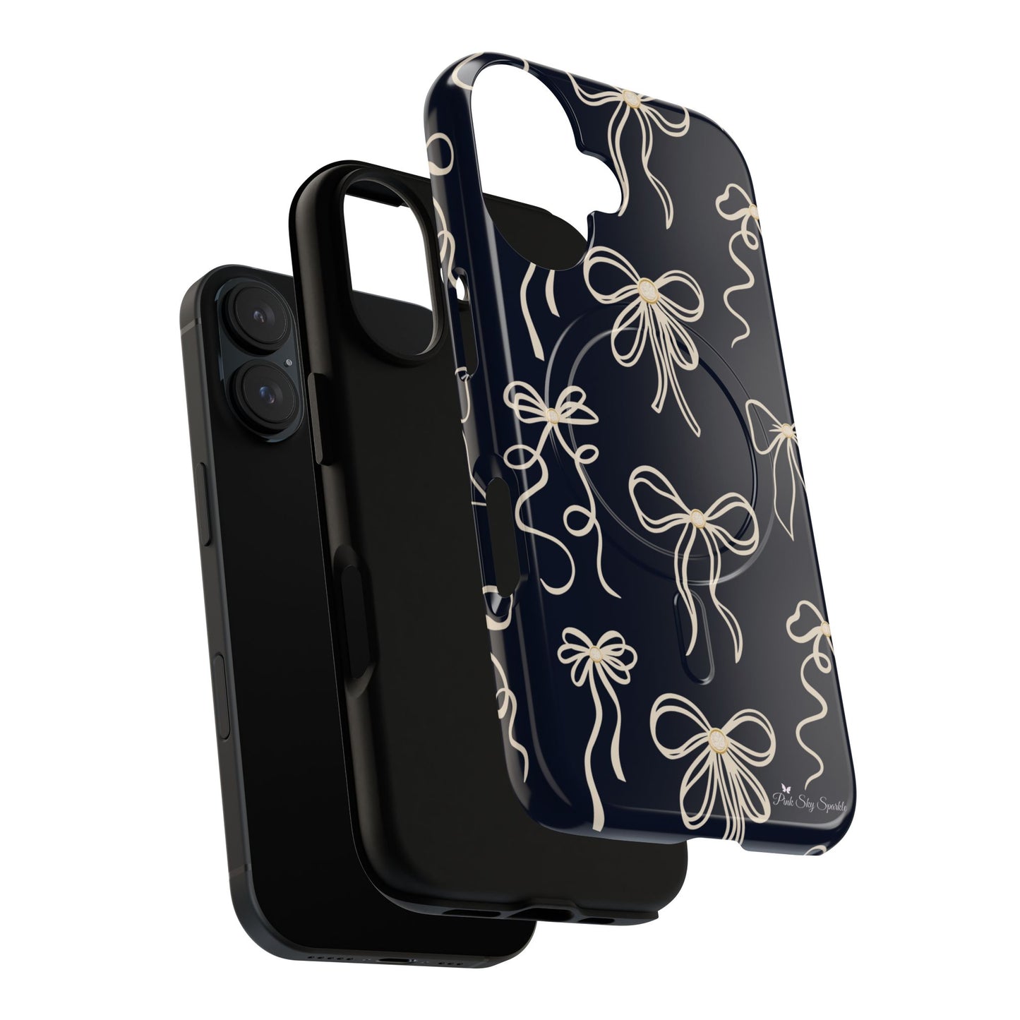 Midnight Bows Magnetic iPhone Case