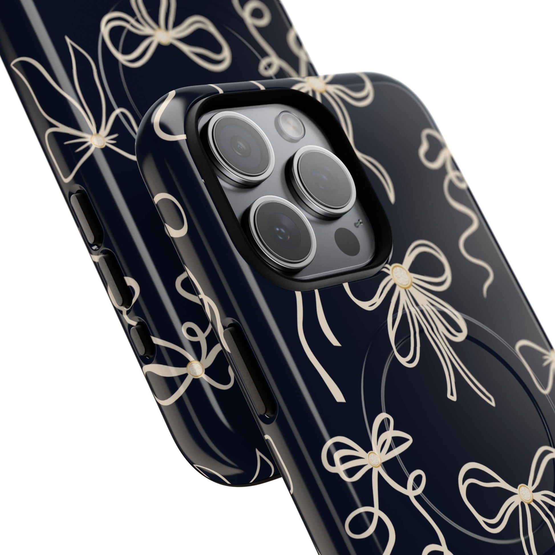 Midnight Bows Magnetic iPhone Case