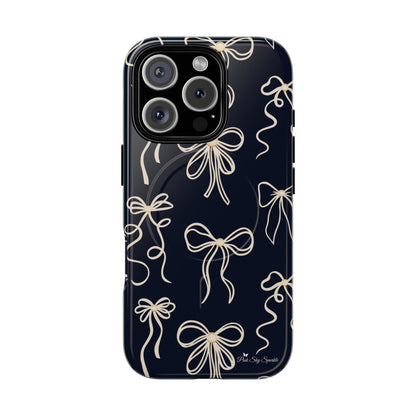 Midnight Bows Magnetic iPhone Case