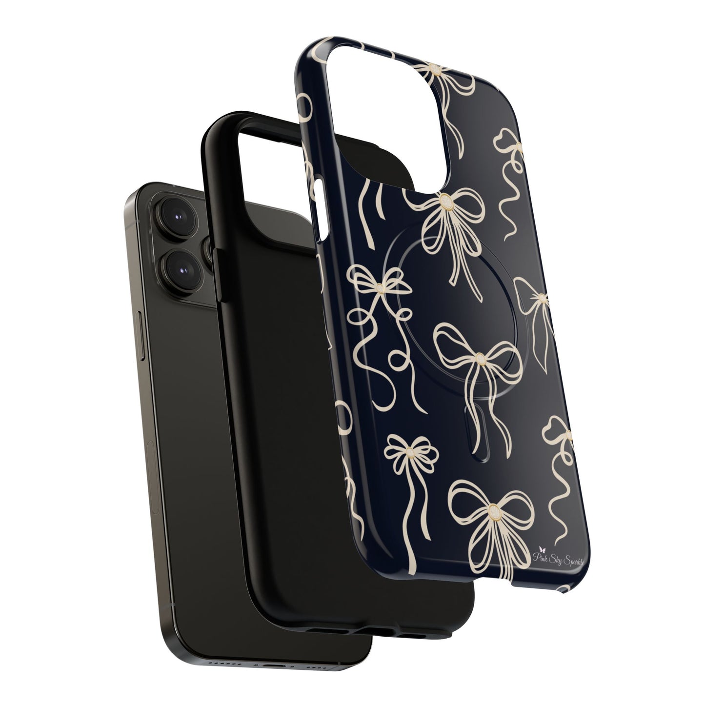 Midnight Bows Magnetic iPhone Case