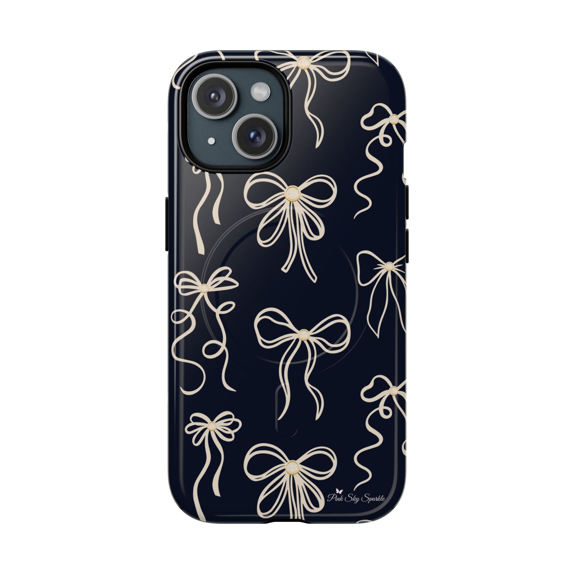 Midnight Bows Magnetic iPhone Case