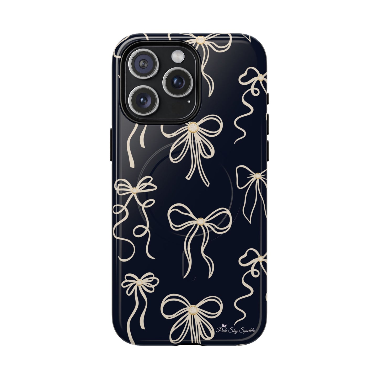 Midnight Bows Magnetic iPhone Case