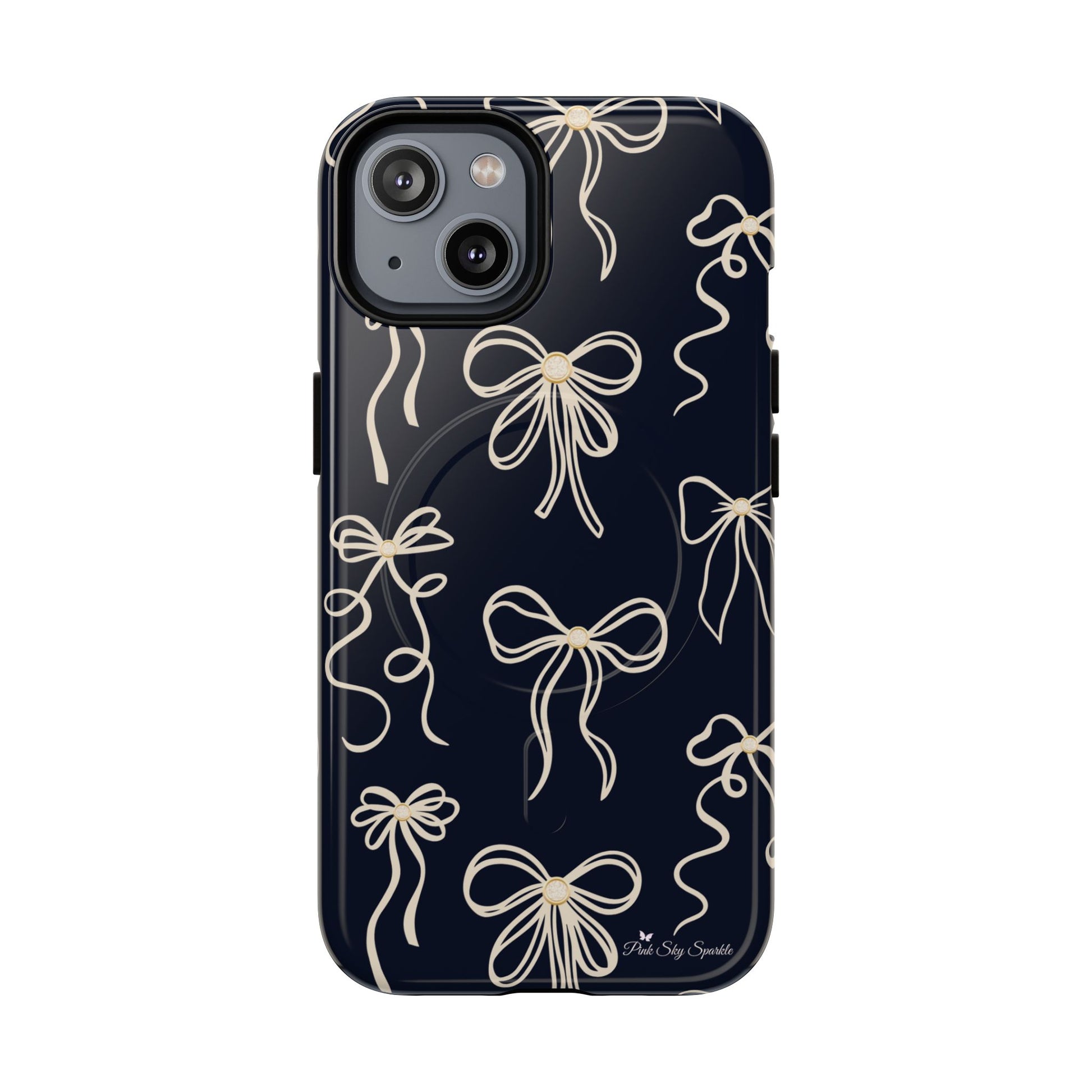 Midnight Bows Magnetic iPhone Case