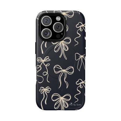 Midnight Bows Magnetic iPhone Case Matte