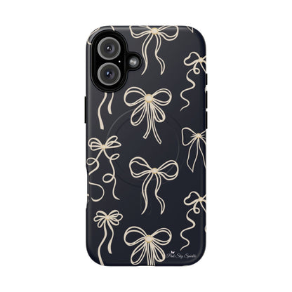 Midnight Bows Magnetic iPhone Case Matte