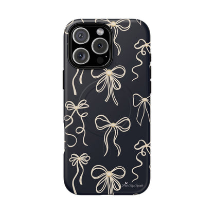 Midnight Bows Magnetic iPhone Case Matte