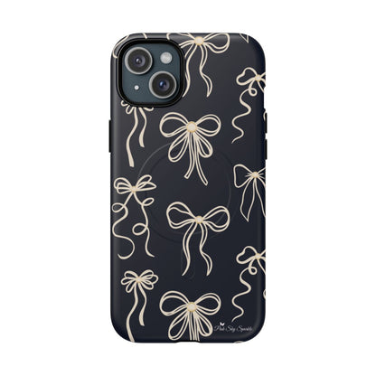 Midnight Bows Magnetic iPhone Case Matte