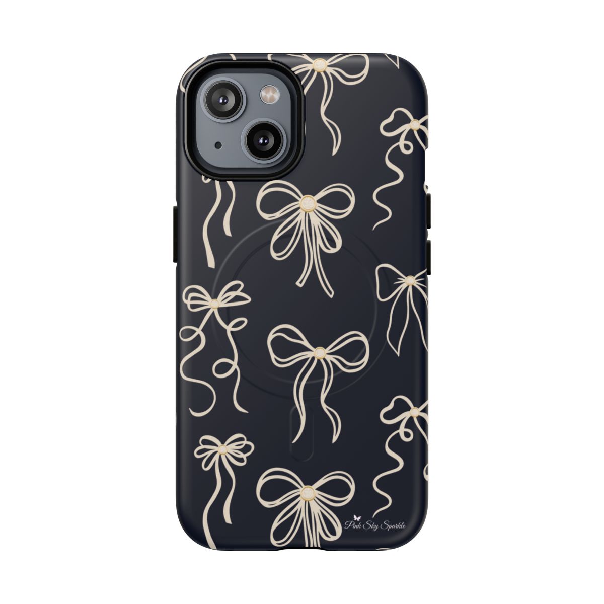 Midnight Bows Magnetic iPhone Case Matte