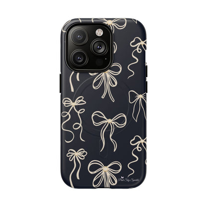 Midnight Bows Magnetic iPhone Case Matte