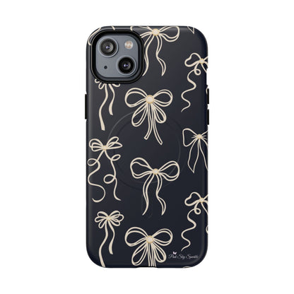 Midnight Bows Magnetic iPhone Case Matte