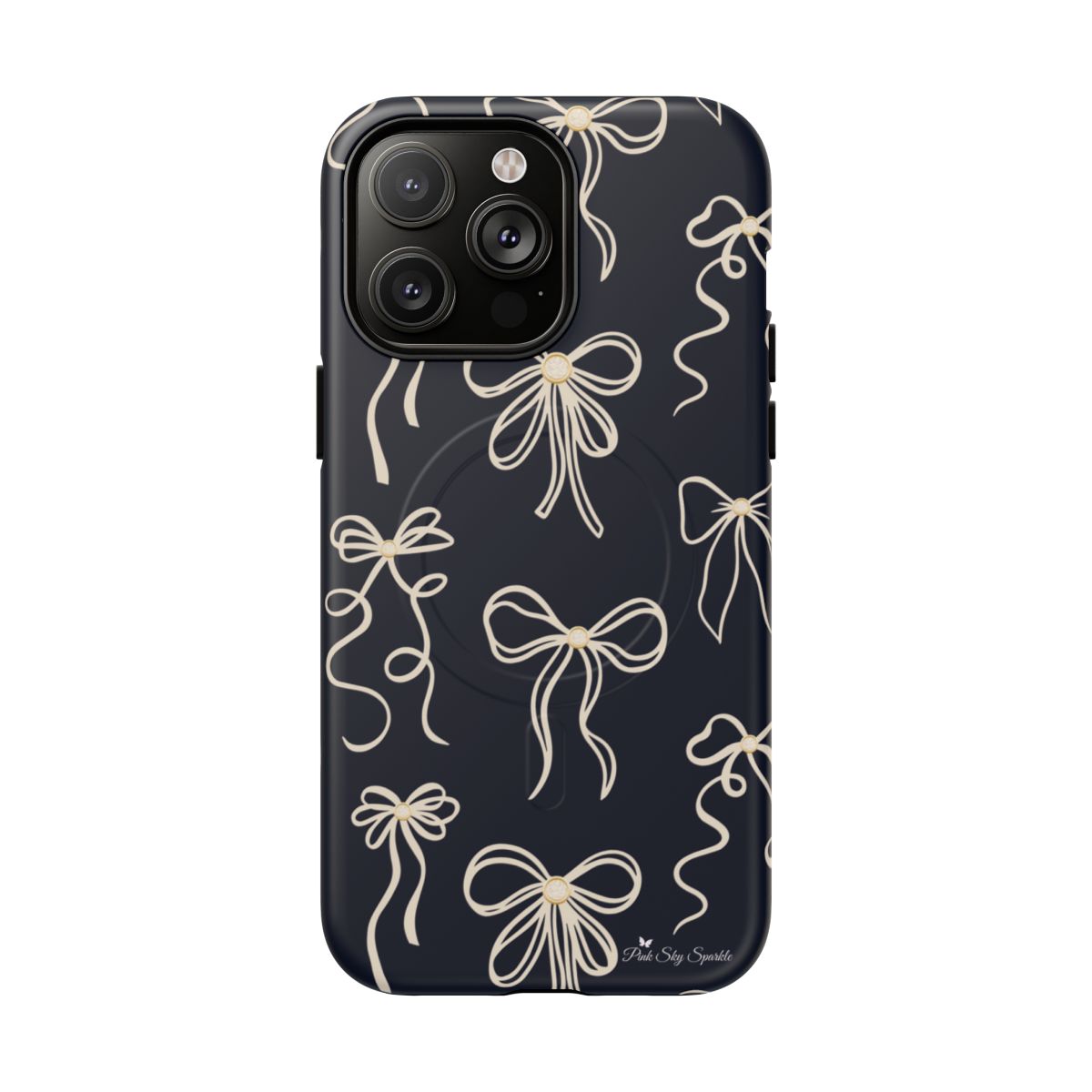 Midnight Bows Magnetic iPhone Case Matte