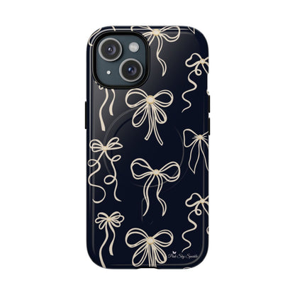 Midnight Bows Magnetic iPhone Case Matte