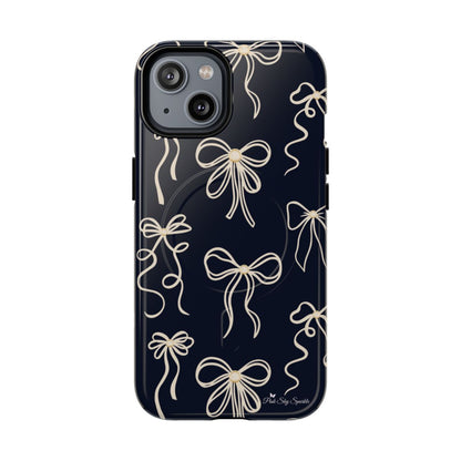 Midnight Bows Magnetic iPhone Case Matte