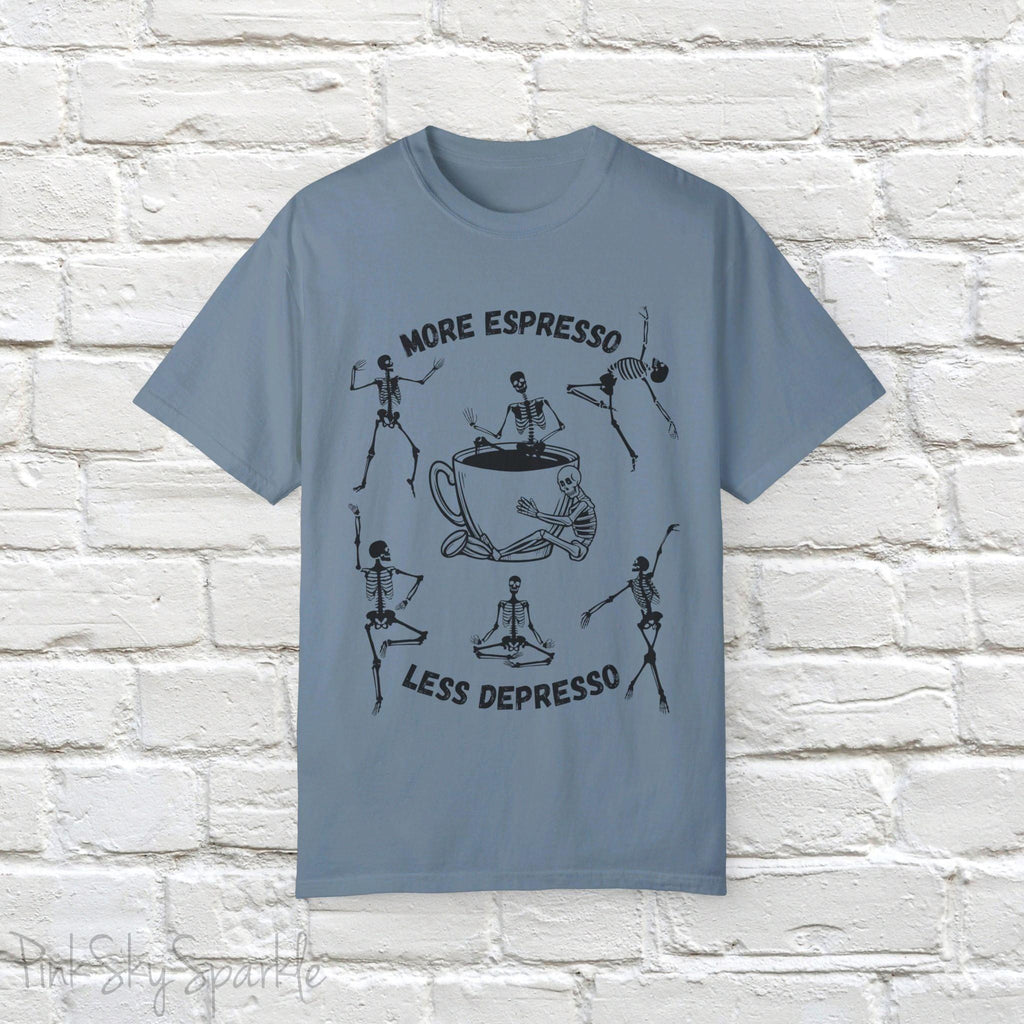More Espresso, Less Depresso Skeleton T-shirt