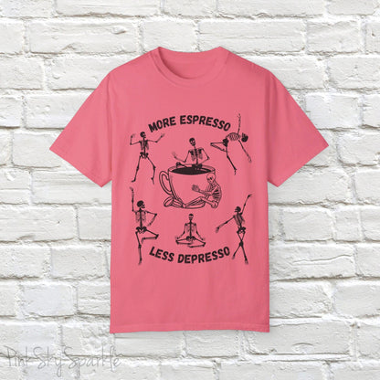 More Espresso, Less Depresso Skeleton T-shirt