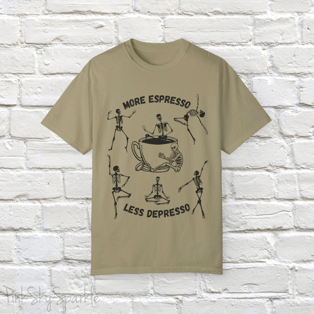 More Espresso, Less Depresso Skeleton T-shirt